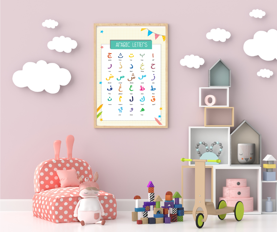 Arabic Letters - Poster Print - 16 x 20"