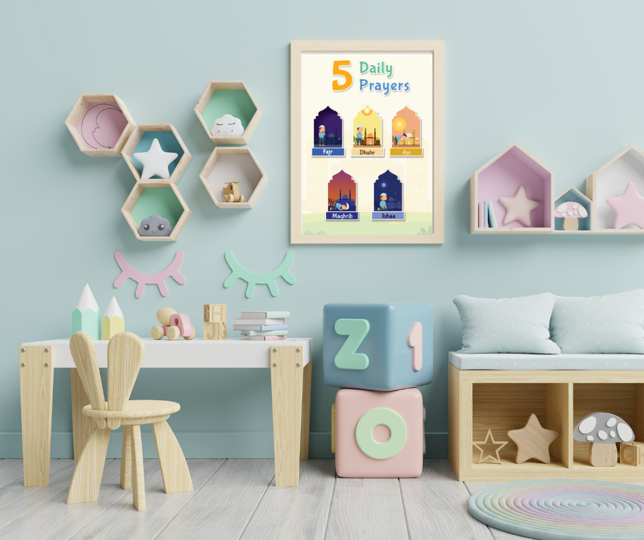 5 Daily Prayers - Poster Print - 16 x 20"