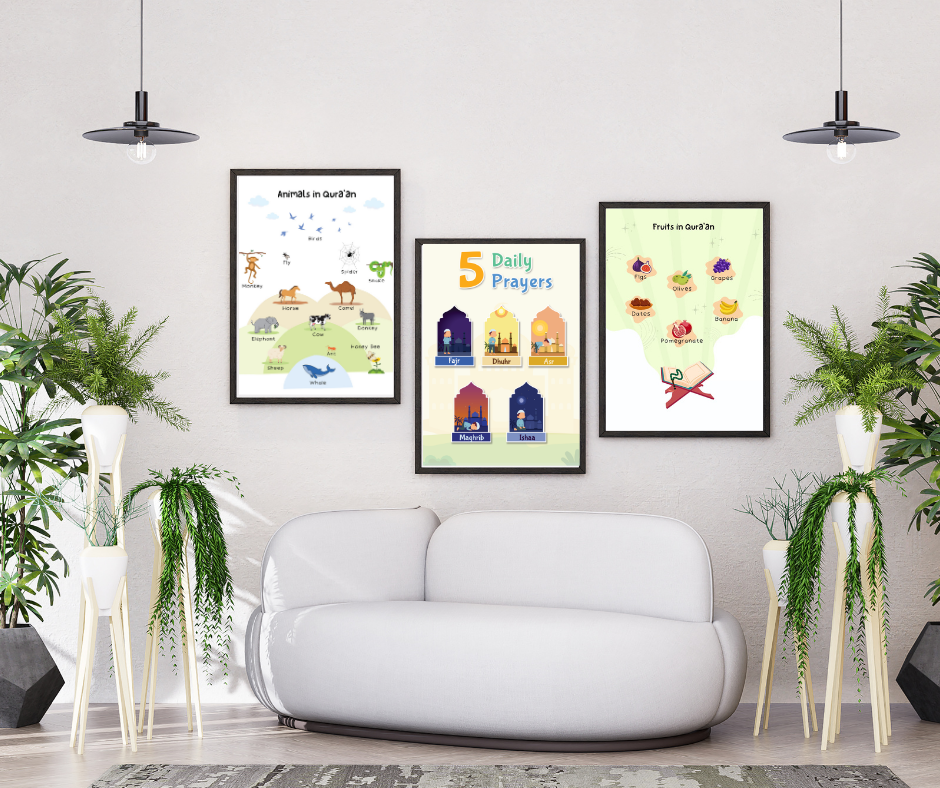 5 Daily Prayers - Poster Print - 16 x 20"