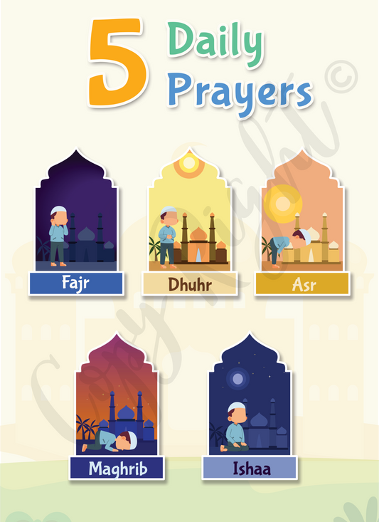 5 Daily Prayers - Poster