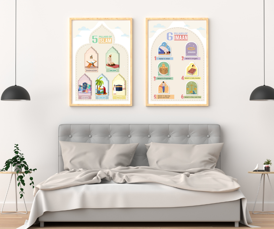 5 Pillar of Islam & 6 Pillars of Imaan - 2 Posters