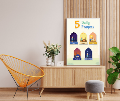 5 Daily Prayers - Poster